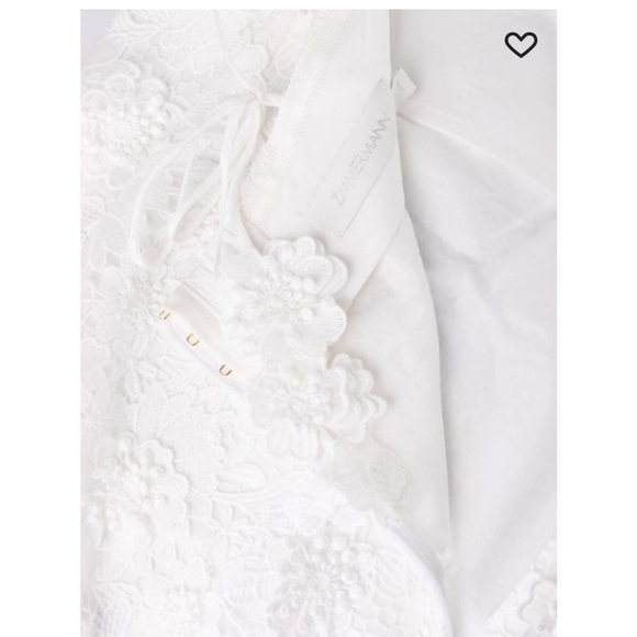 NWT Zimmermann Raie Lace Flower Mini Dress Sizes 2 & 3 (8 & 10) - Picture 6 of 15
